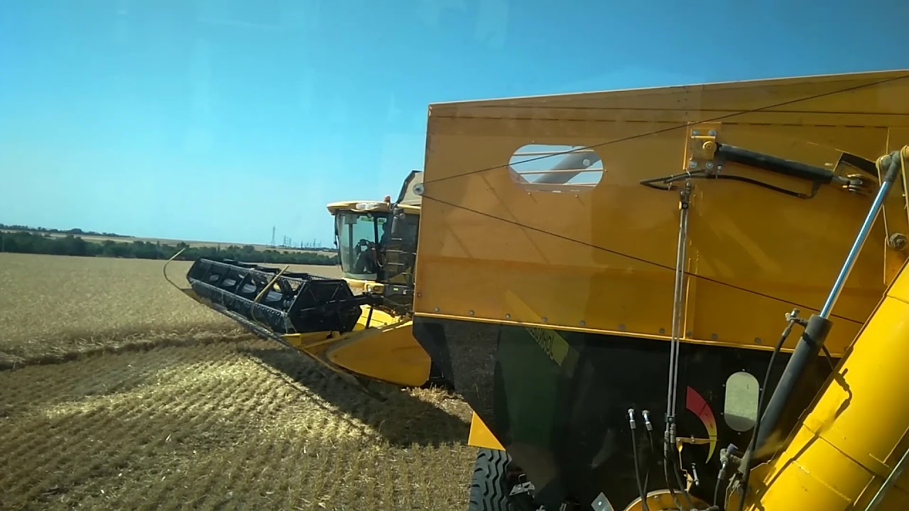 Уборка 2019. John Deere 8335 с перегрузчиком John Graves.