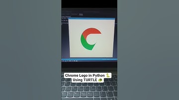 Make Chrome Logo in Python using turtle 🐢