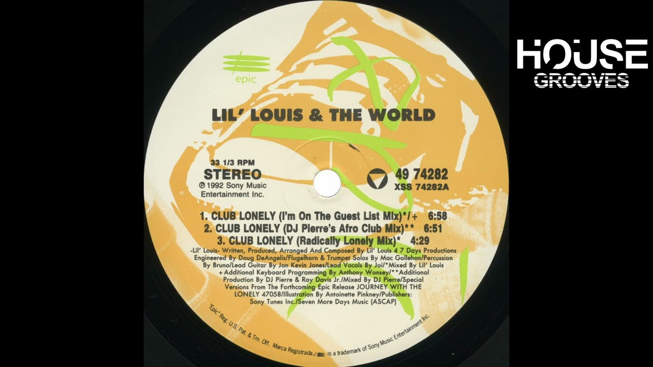 Lil' Louis & The World – Club Lonely - YouTube