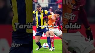 Süper Ligde Ilk Yarının Derbi Tarihleri