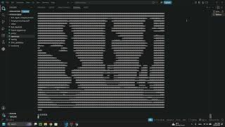 Bad Apple but in vscode terminal