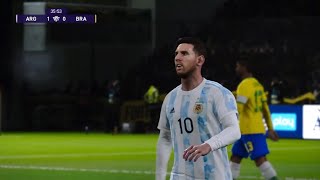 PES 2021 Goal Of Lionel Messi Vs Brazil