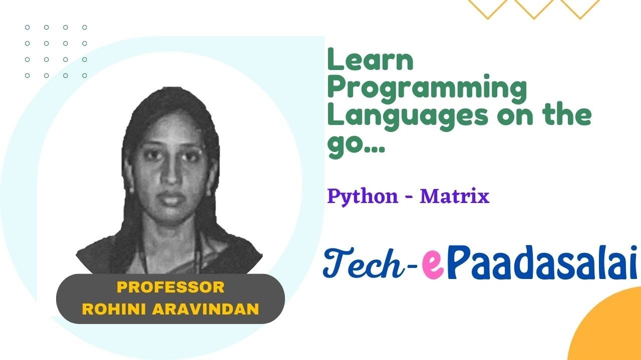 Reading and Printing Matrix elements in Python - explained - YouTube