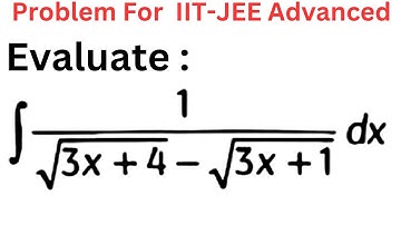 How to Solve Indefinite Integral Problem | IIT-JEE Main & Advanced | Integral Calculus | Integration