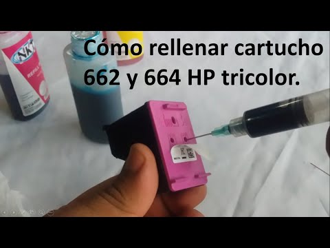 Relleno de cartucho tricolor 662 y 664 HP - YouTube
