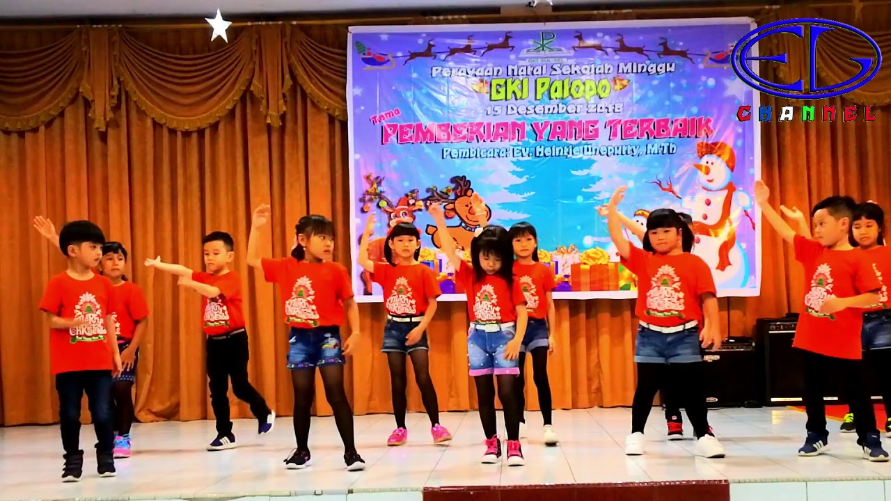 Tarian Natal Sekolah Minggu GKI Palopo