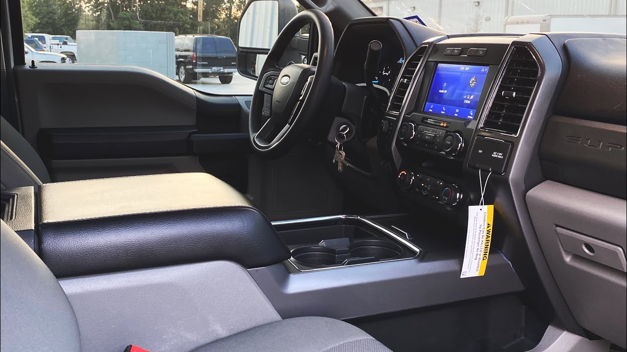 NEW CENTER CONSOLE ON MY F350 SINGLE CAB! YouTube