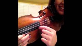 Plucking Violin Open Strings In Playing Position - Lesson #3
