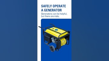 How to safely use a generator