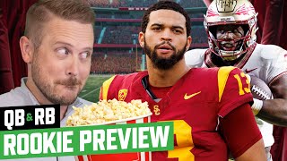 QB & RB Rookie Preview + Nerd Sheets | Fantasy Football 2024  Ep. 1563