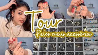 TOUR PELOS MEUS ACESSÓRIOS! MOSTREI TODOS OS MEUS BRINCOS, COLARES, PULSEIRAS E ANÉIS