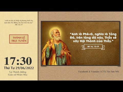 Video ✝Trực tiếp: Lễ kính Thánh Phêrô 