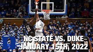 Mark Williams Dominates The Wolf Pack: NC State vs. Duke Full Game