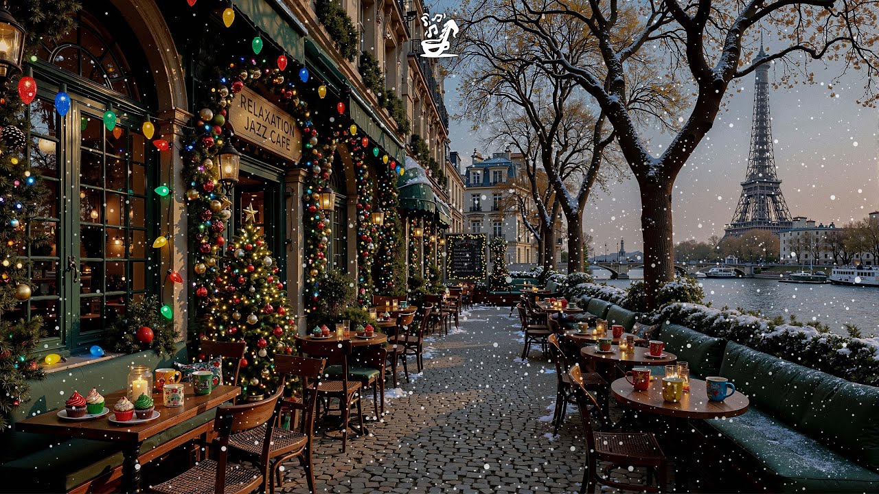 🎆 New Year 2026 Along the Seine ☕ Paris Winter Café & Gentle Bossa Nova Jazz