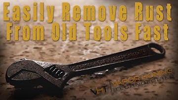 Removing Rust From Old Tools! Fast And Easy Way To Clean Up Metals And Plastics With Vapor Blasting.