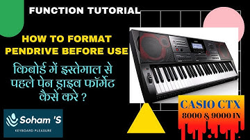 How to use Pendrive & SD card in CASIO CT-X9000IN or CT-X8000IN