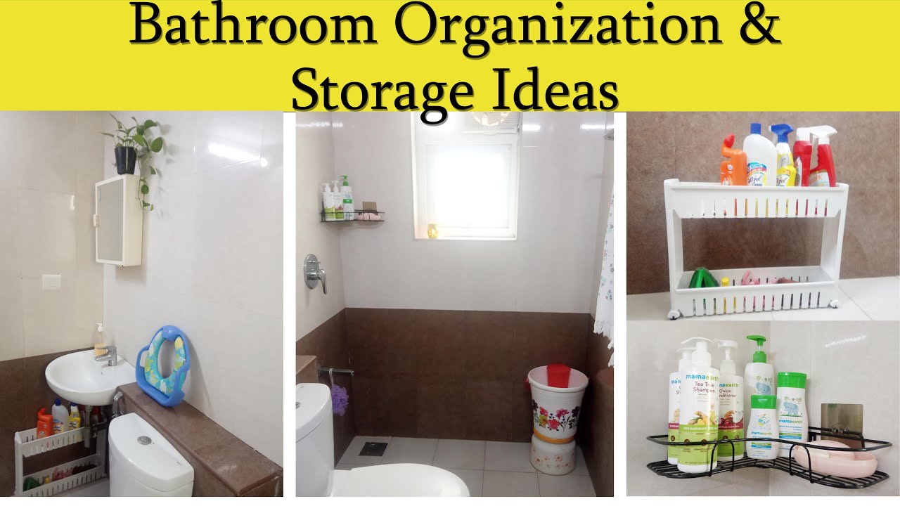 தமிழில் -Bathroom Organization & Storage Tips/Ideas| Indian Rental  Bathroom Organization in Tamil