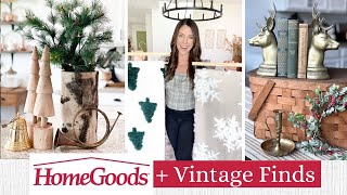 2022 CHRISTMAS DECOR HAUL! || Homegoods Haul + Vintage Christmas Finds | Christmas Decor