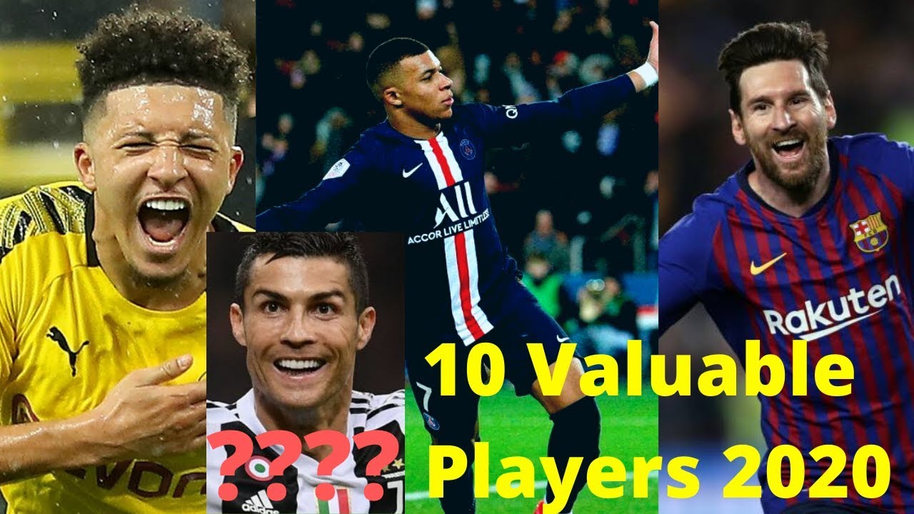 Top 10 Most Valuable Football Players 2020 messi mbappe YouTube
