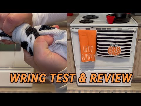 Fall Vibes in the Kitchen 🎃🍁 | Pumpkin Dish Towels Review!