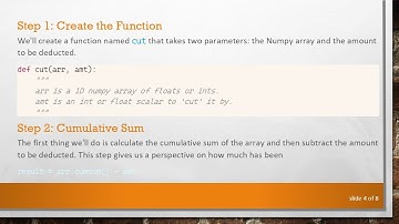 How to Deduct a Number Sequentially from a Numpy Array in Python