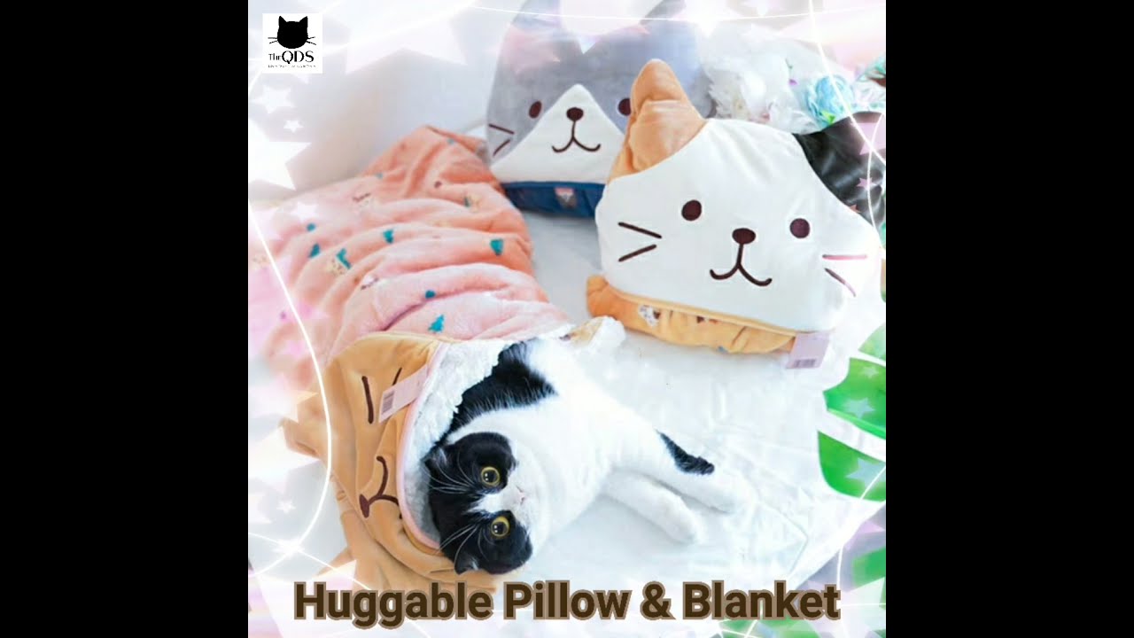 Wearable Hooded Blanket Cat Gifts, Comfy Cat Stuffed Animal Blanket Hoodie, Cozy Warm Kitten Kids