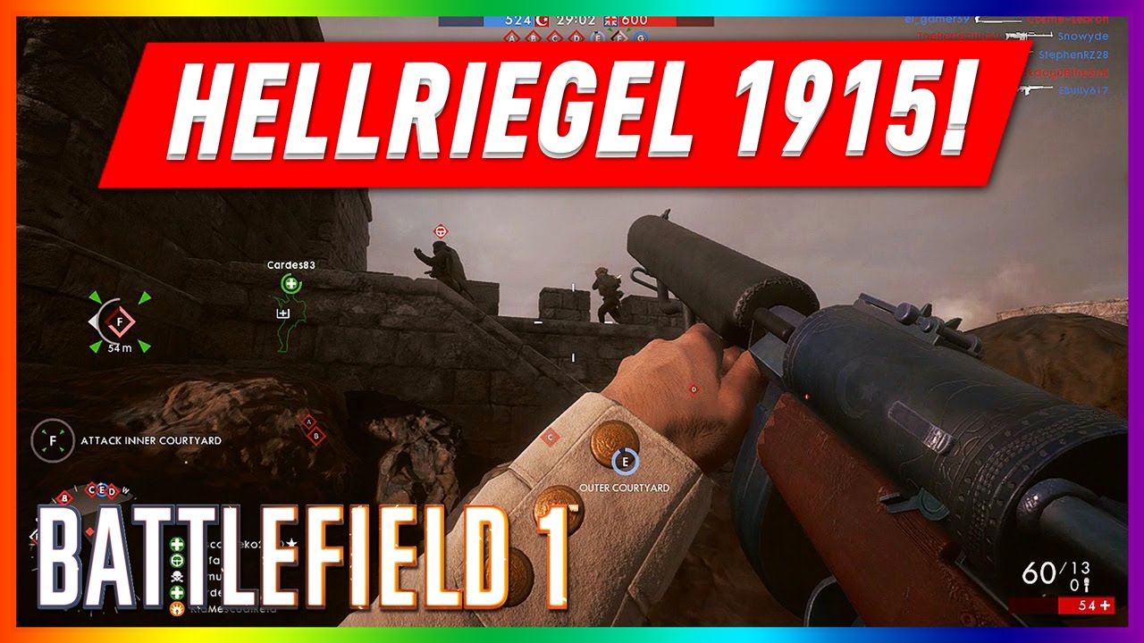 BATTLEFIELD 1 PS4 MULTIPLAYER GAMEPLAY #32 - RANK 10 ASSAULT HELLRIEGEL 1915!