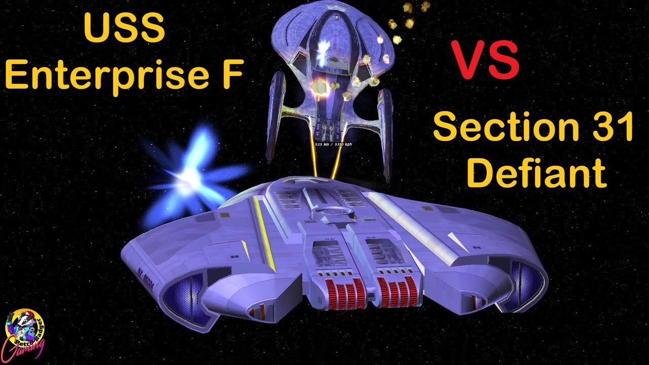4K Section 31 Defiant VALIANT VS USS Enterprise F Both Ways Star