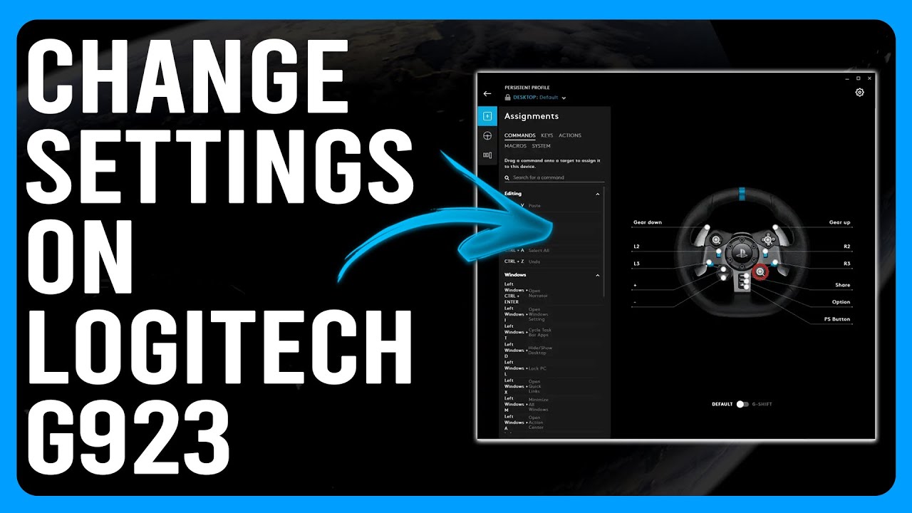 How To Change Settings On Logitech G923 (How To Setup/Access Settings On Logitech G923)