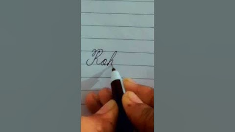 Rohit- Name in english cursive writing. #youtubeshorts #shortvideo #youtube #shots