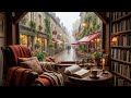 Rainy Paris Evening with Eiffel Tower View 🌧 Cozy Fireplace Living Room for Relax