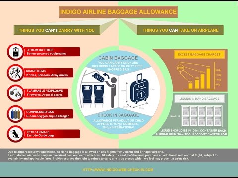 Indigo Baggage Allowance Youtube