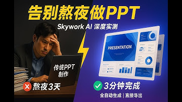 🚀告别熬夜做PPT！Skywork AI深度测试！3分钟全自动生成PPT，一键导出powerpoint格式！