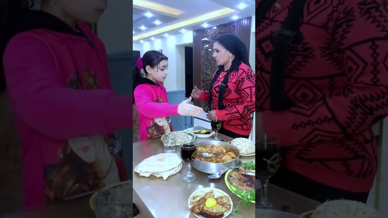 أكلت أخت جوزها من الزبا.له شاهد رد فعل زوجها!!!!