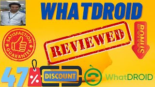 WhatDROID Review 👉Complete Demo And 🎁Bonuses Worth 💲4397🎁 For👉 [WhatDROID Review]👇 screenshot 2