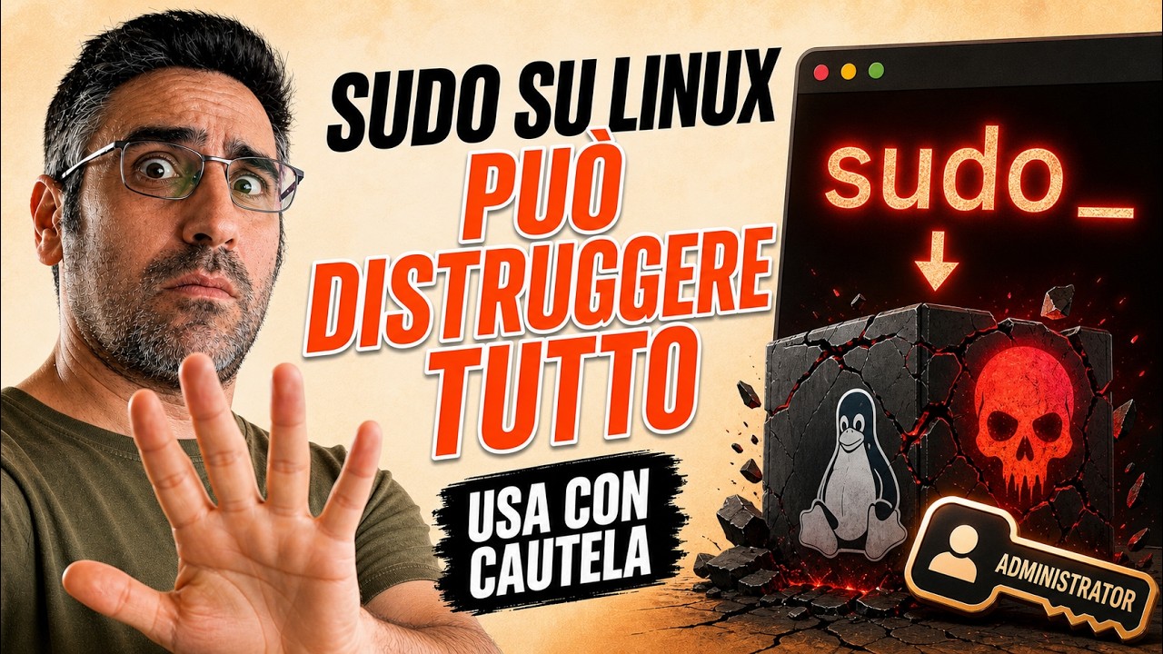 Thumbnail del video SUDO su Linux: Il Comando che Può Distruggere il Sistema