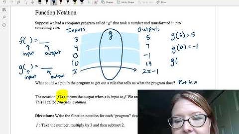 CAC Function Notation, Part 1