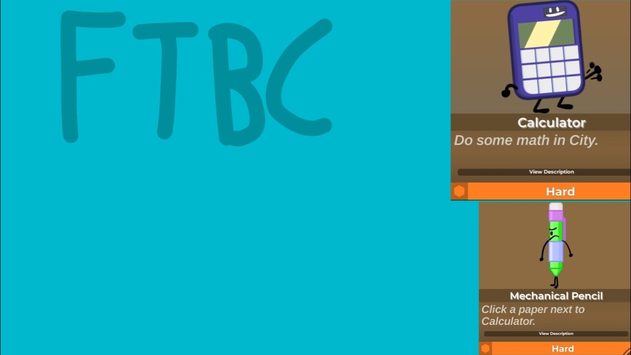 Find The Bfb Characters | How to Get Calculator and Mechanical pencil ...