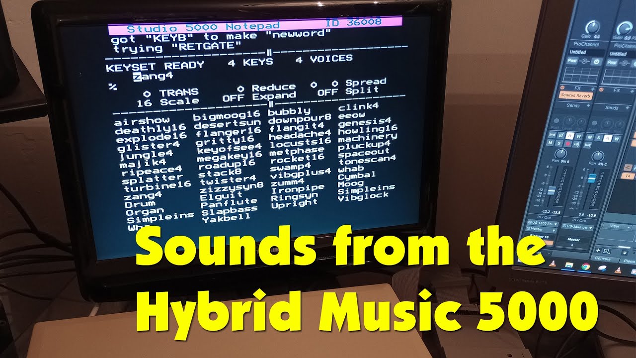 Sounds from the Hybrid Technology Music 5000 Synthesizer for the BBC