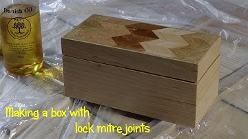 Making a small maple wooden box using lock mitre joints and figuring out how not to get tear out.