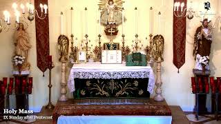 Sunday Mass: 8:30 AM EASTERN TIME (E.T)