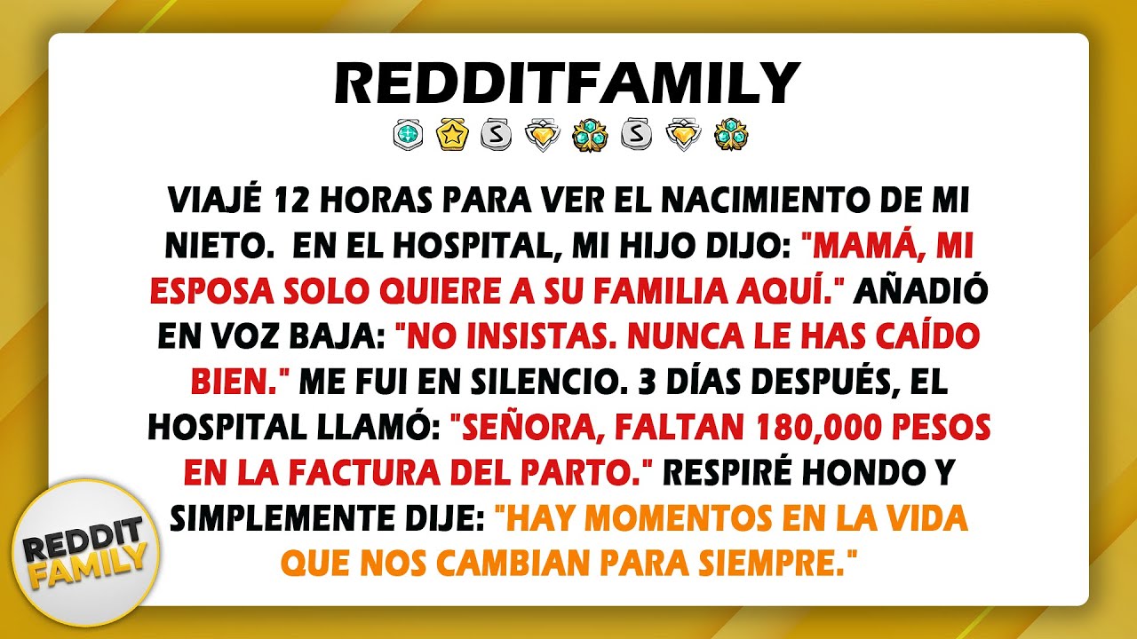 Viajé 12 horas para ver el nacimiento de mi nieto. En el hospital, mi hijo dijo: 