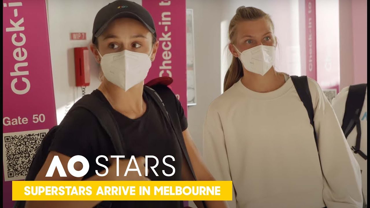 Barty, Pliskova & Osaka Arrive in Melbourne | AO Active - Australian Open TV