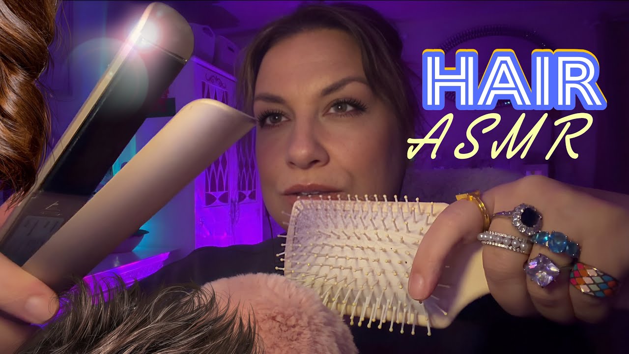 ASMR / Hair Triggers / Hair Brushing / Head Massage / Hair Play / Straightening 