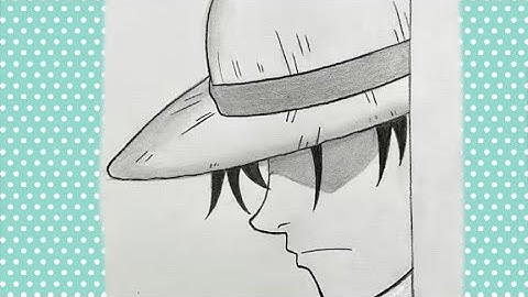 Luffy pencil sketch drawing painting colouring video /How to draw luffy easy sketch art #artsypriyaz