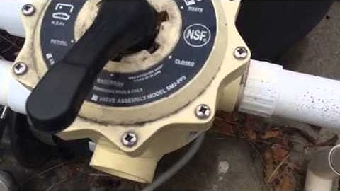 Pool Filter Multiport Valve Settings