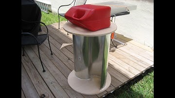 Simple construction of a 2 story Savonius wind turbine