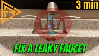 HOW TO FIX LEAKY FAUCET  | Repair in 3 min  - Easy DIY - House Project  - 2021. by Watch Erick 2,287 views 3 years ago 3 minutes, 44 seconds
