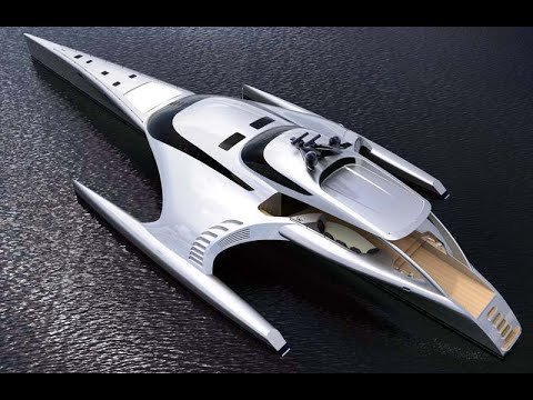 Adastra World S Most Amazing Carbon Fiber Superyacht Trimaran Youtube