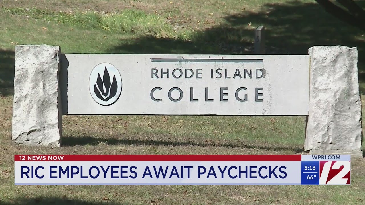 Rhode Island College employees are waiting for their paychecks